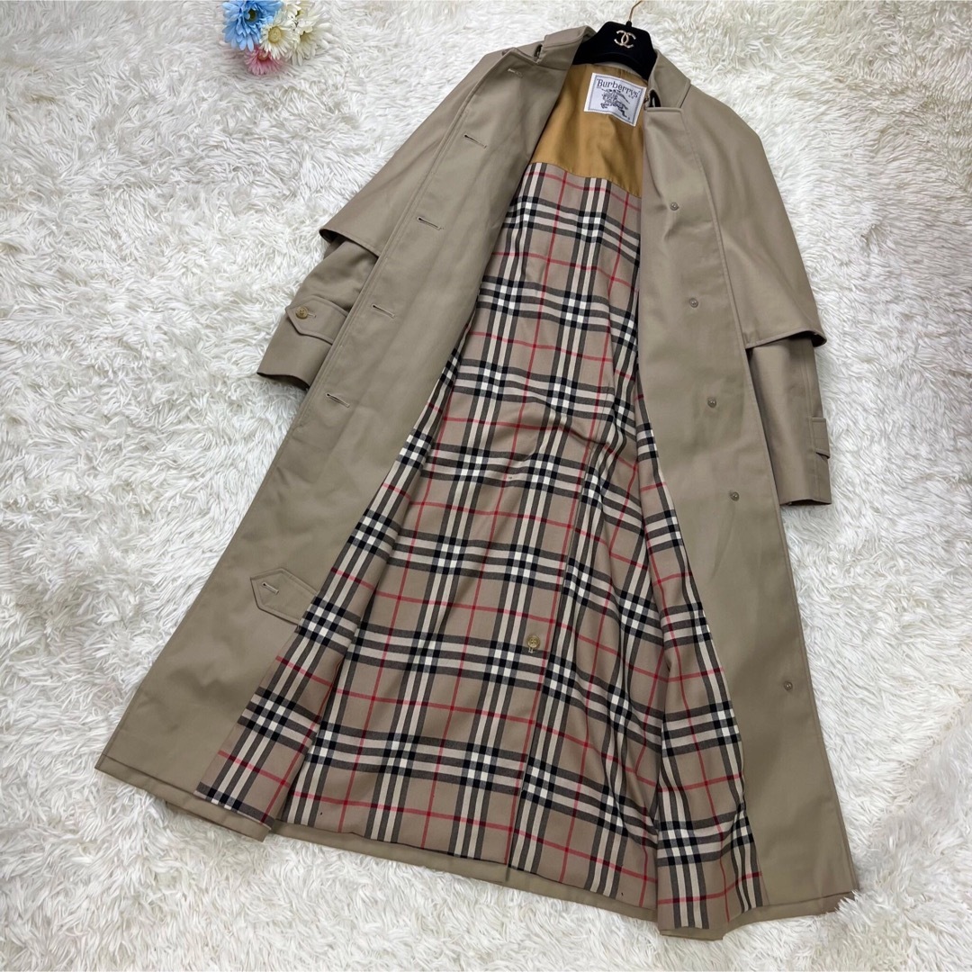 希少♡Lサイズ♡ロング丈♡ケープ付♡バーバリー ノバチェック
