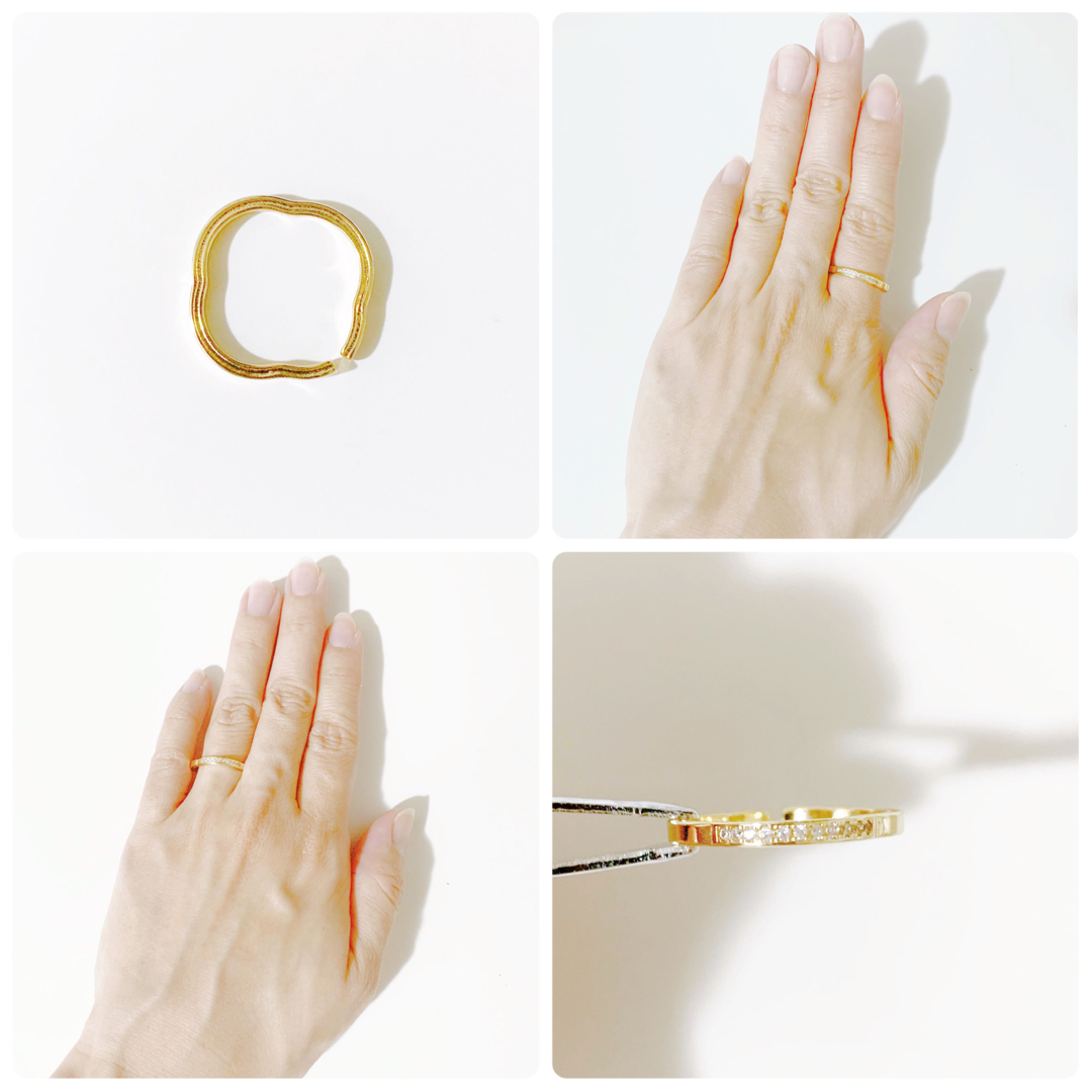 Ameri VINTAGE(アメリヴィンテージ)の【幸運を呼ぶ】四つ葉のクローバーリング* レディースのアクセサリー(リング(指輪))の商品写真