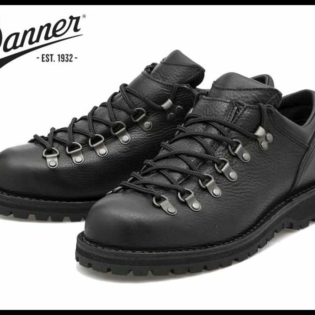 ダナー／Danner マウンテンブーツ トレッキングブーツ シューズ 靴 メンズ 男性 男性用レザー 革 本革 ブラック 黒  30860 MOUNTAIN LIGHT 2 BLACK マウンテンライト Vibramソール ステッチダウン製法