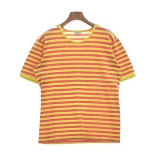 マリメッコ(marimekko)のmarimekko Tシャツ・カットソー S 黄xピンク系(ボーダー) 【古着】【中古】(カットソー(半袖/袖なし))