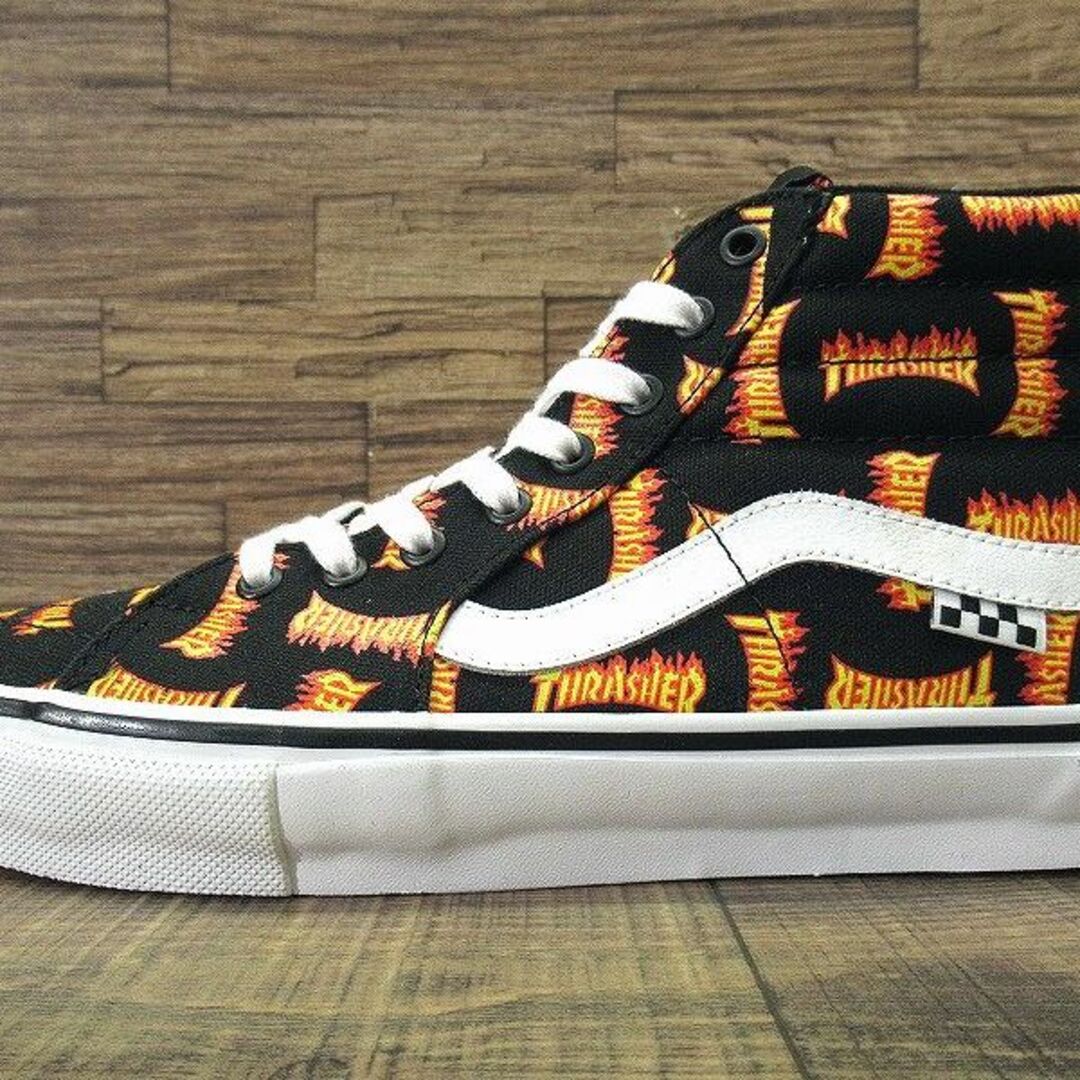 SK8-HI（VANS）(スケートハイ)の新品 バンズ × スラッシャー 22AW スニーカー フレイムロゴ 26.0 ① メンズの靴/シューズ(スニーカー)の商品写真