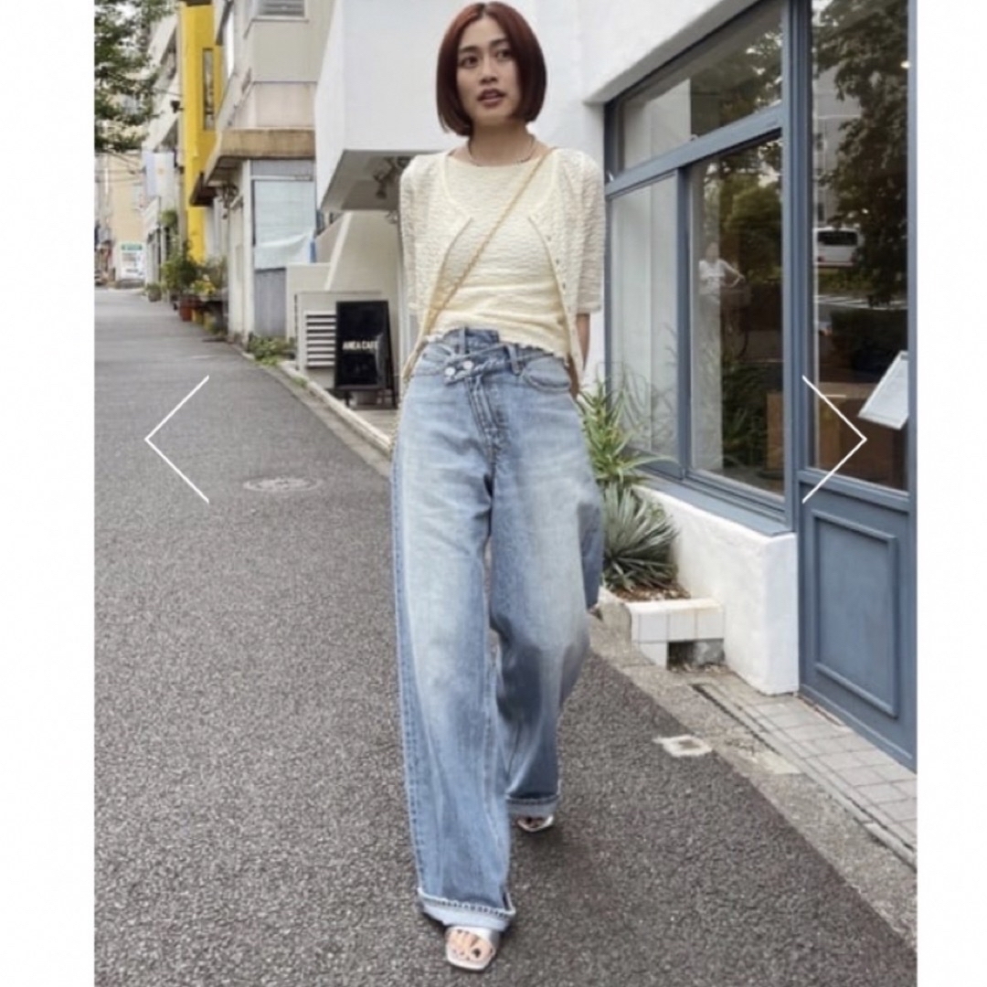 MOUSSY CROSS WAIST WIDE STRAIGHT