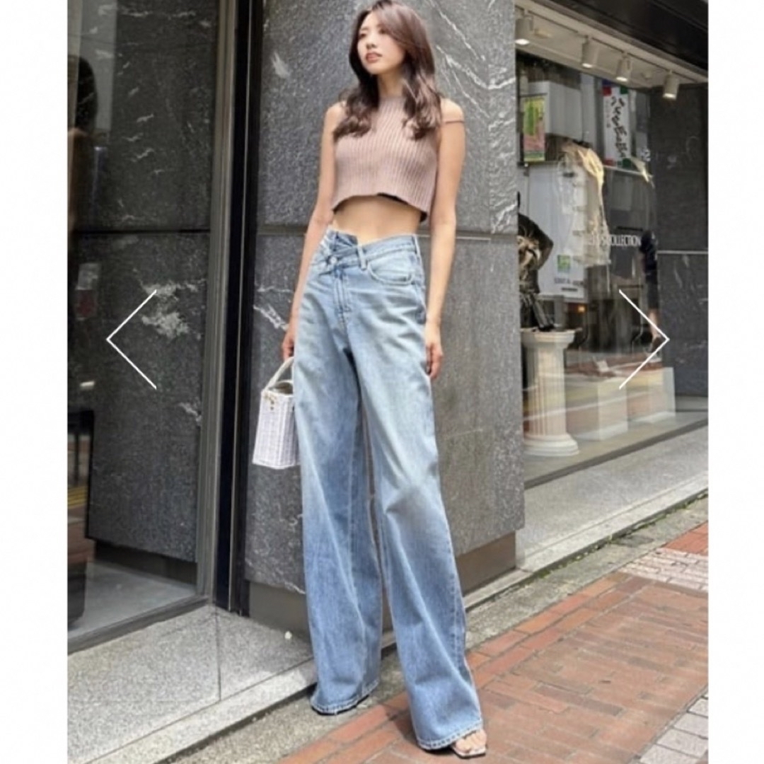 MOUSSY CROSS WAIST WIDE STRAIGHT