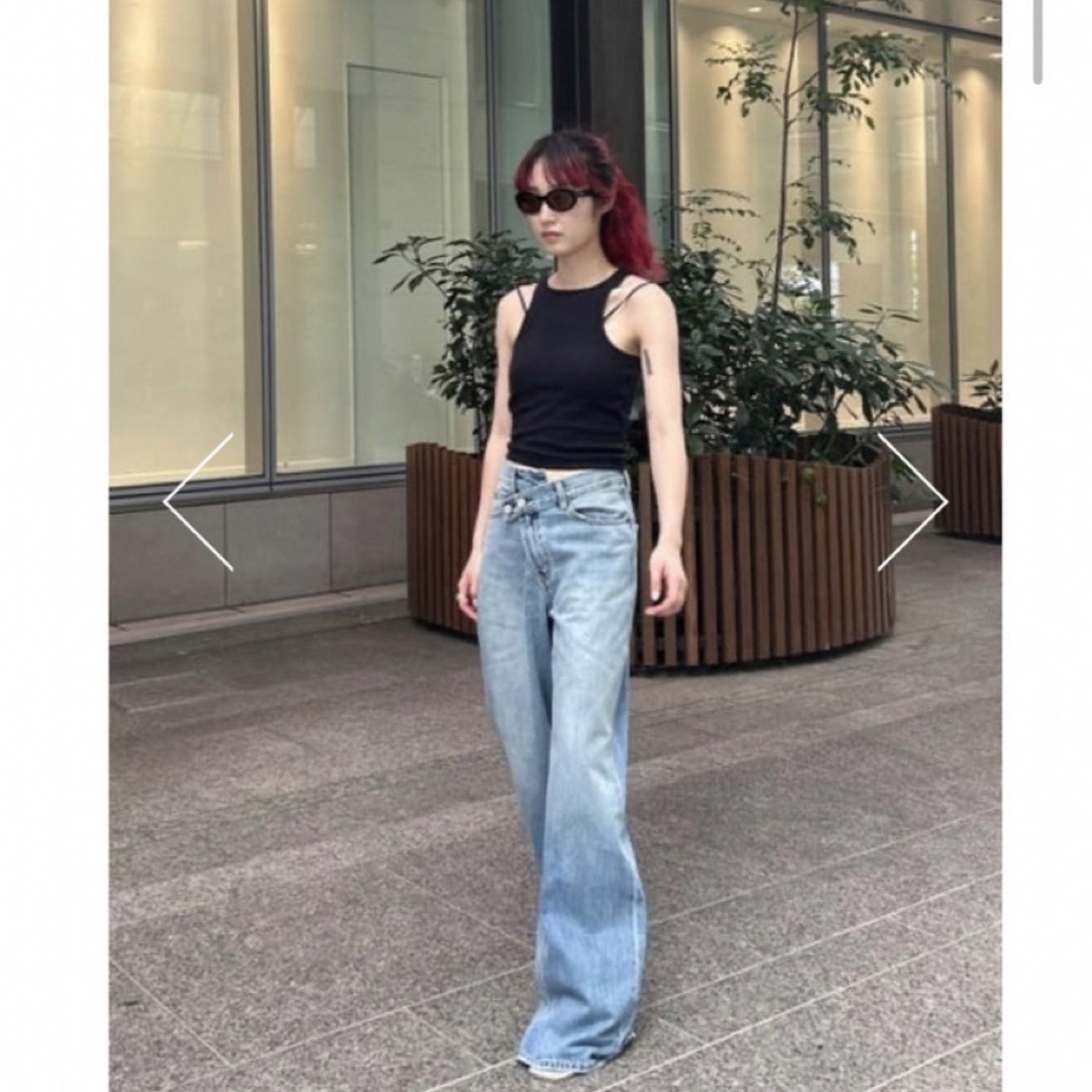 moussy CROSS WAIST WIDE STRAIGHT