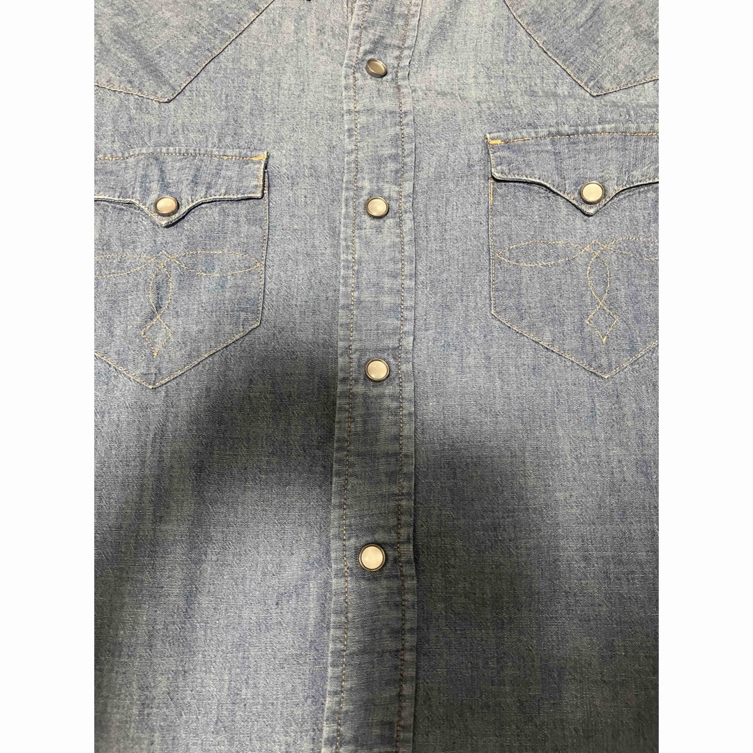 RRL(ダブルアールエル)のRRL ダブルアールエル　ウエスタンシャツ　コンチョ　薄手　Sサイズ メンズのトップス(シャツ)の商品写真