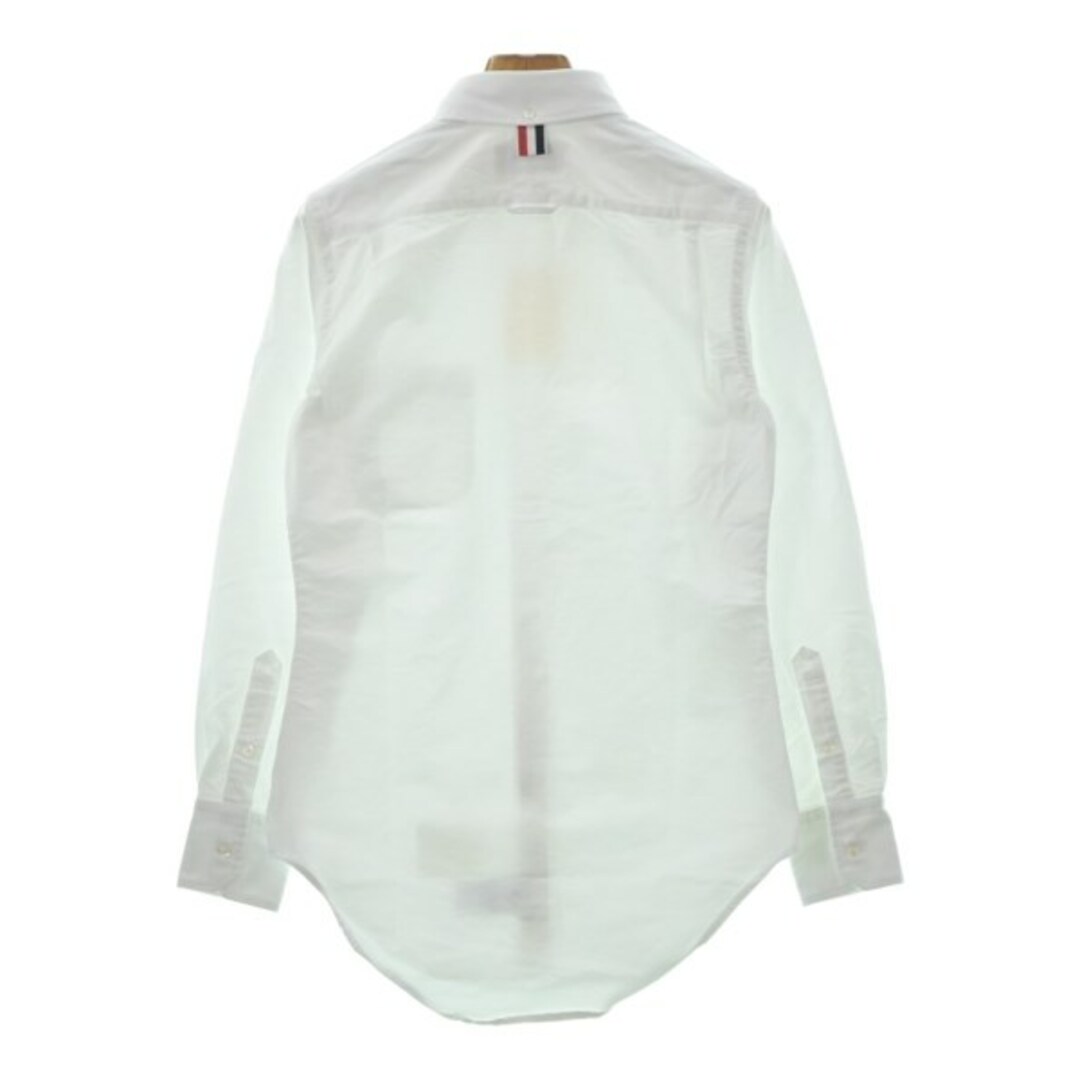 THOM BROWNE - THOM BROWNE トムブラウン ブラウス 38(S位) 白 【古着