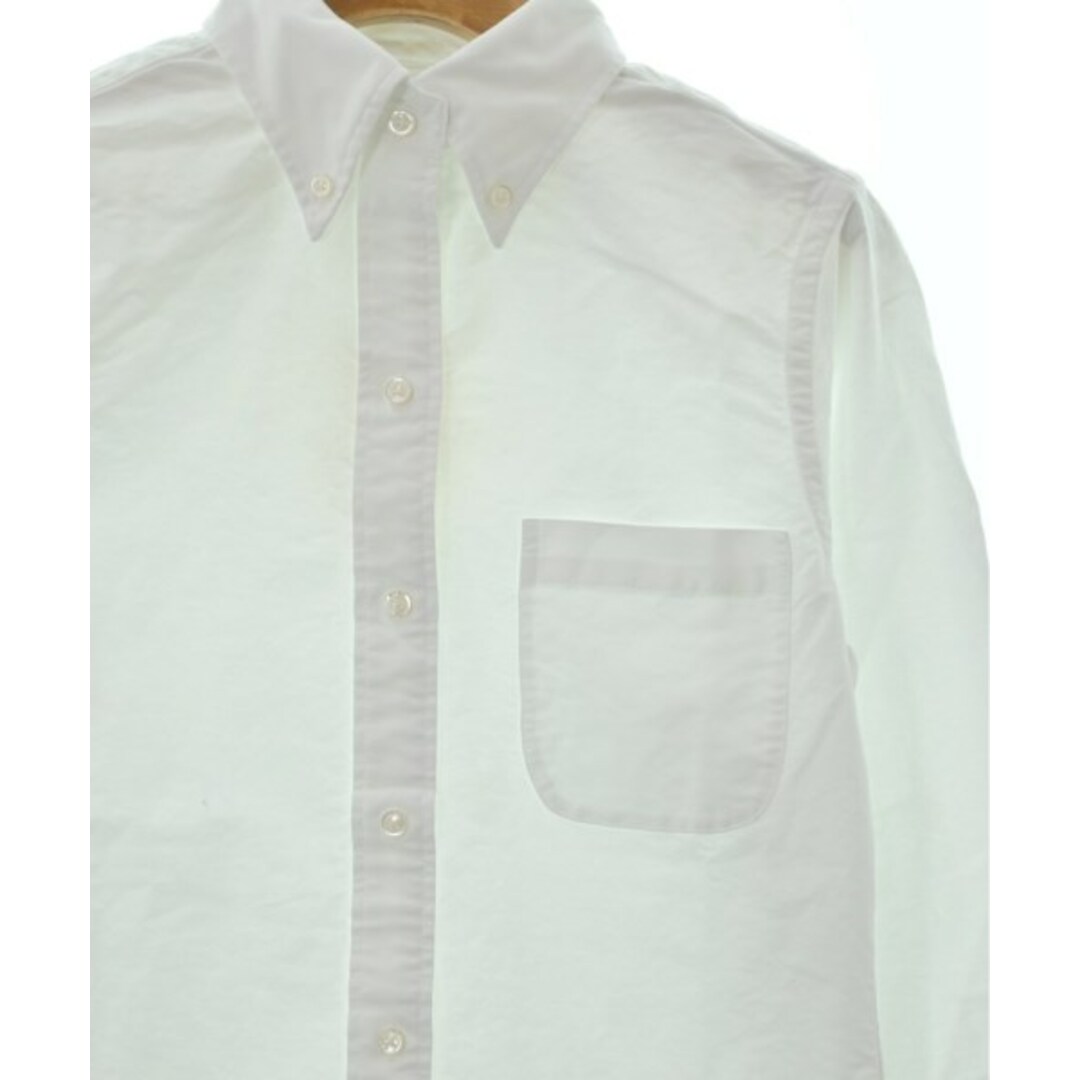 THOM BROWNE - THOM BROWNE トムブラウン ブラウス 38(S位) 白 【古着