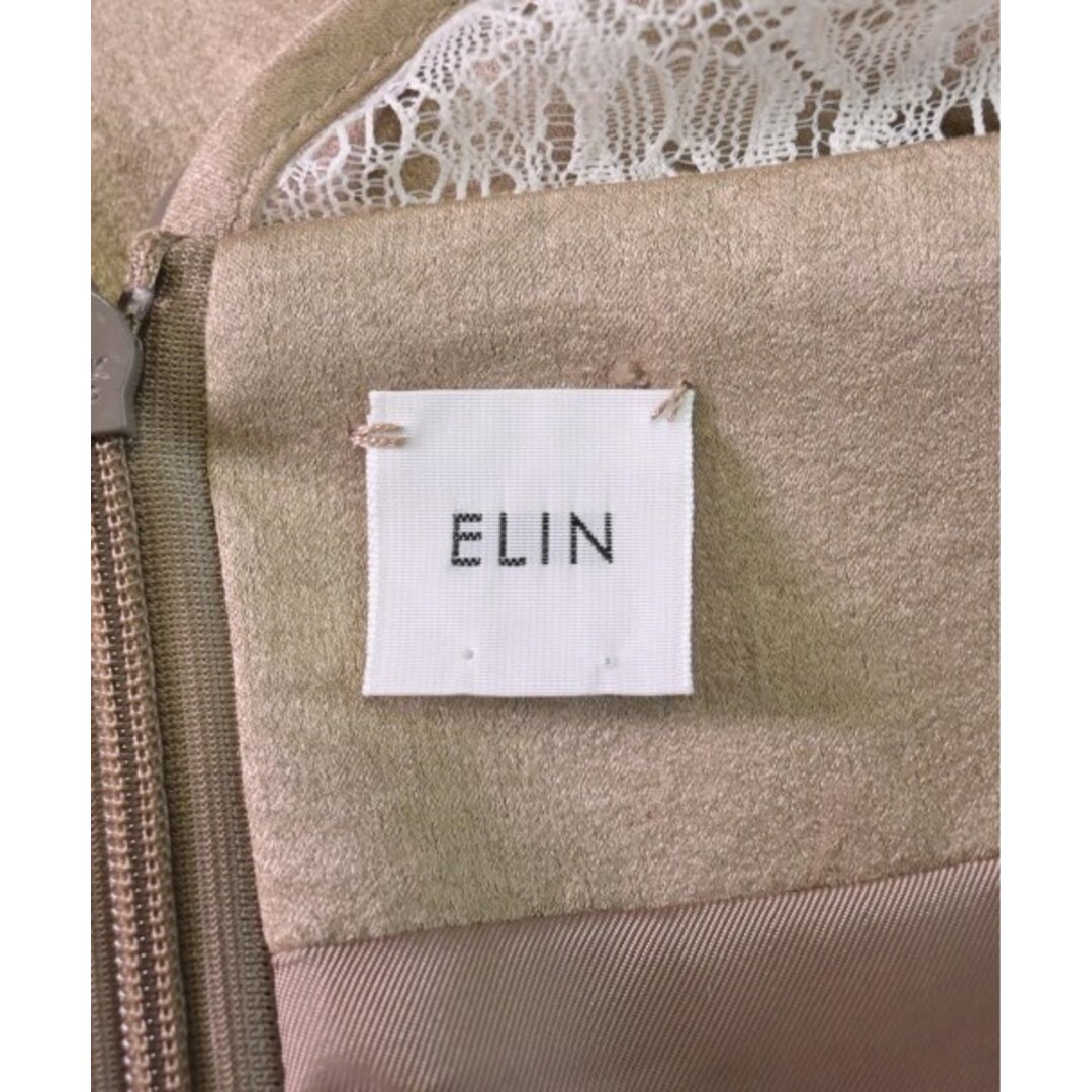 ELIN(エリン)のELIN エリン ワンピース 36(S位) ベージュ 【古着】【中古】 レディースのワンピース(ひざ丈ワンピース)の商品写真