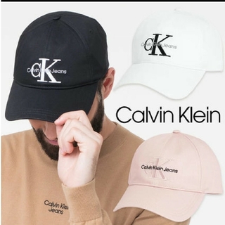 カルバンクライン(Calvin Klein)の新品 未使用タグ付 モノグラムロゴ カルバンクライン キャップ ブラック(キャップ)