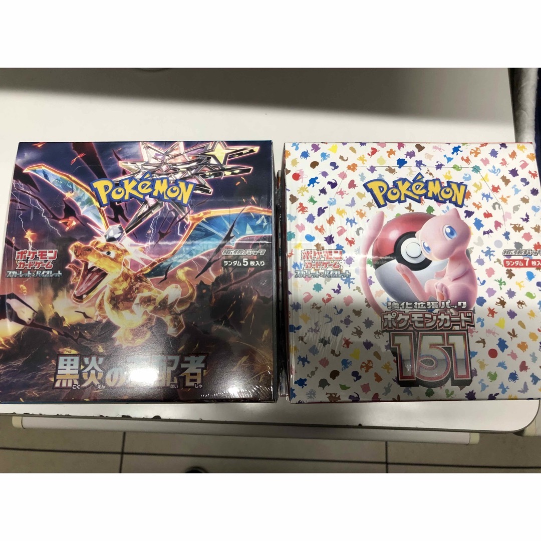 ポケモンカード 151 4セット， 黒炎の支配者 4セットシュリンク付きエンタメ/ホビー