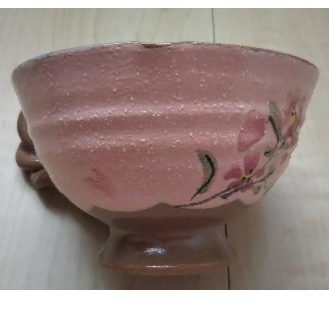 清水焼 SAKURA 桜 ピンク 1点もの マグカップ 陶器 スープマグ