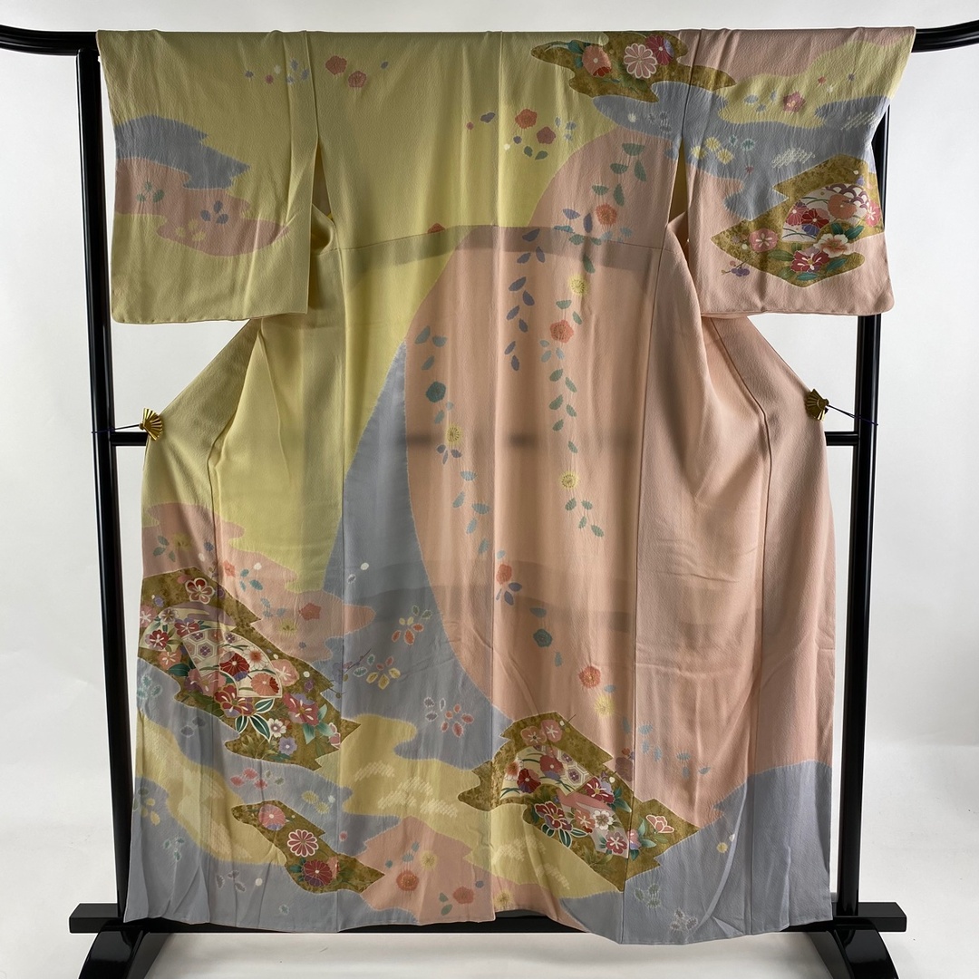 訪問着 美品 名品 身丈162.5cm 裄丈66cm 正絹バイセル訪問着