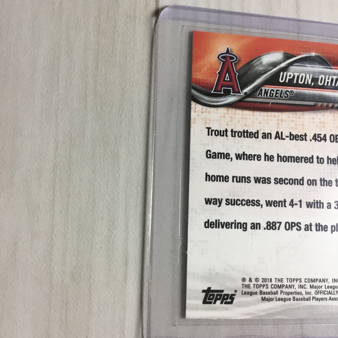 PSA9】大谷 トラウト アップトン 2018 Topps #US158 - その他