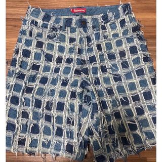 シュプリーム(Supreme)のSupreme Frayed Patchwork BaggyDenimShort(ショートパンツ)