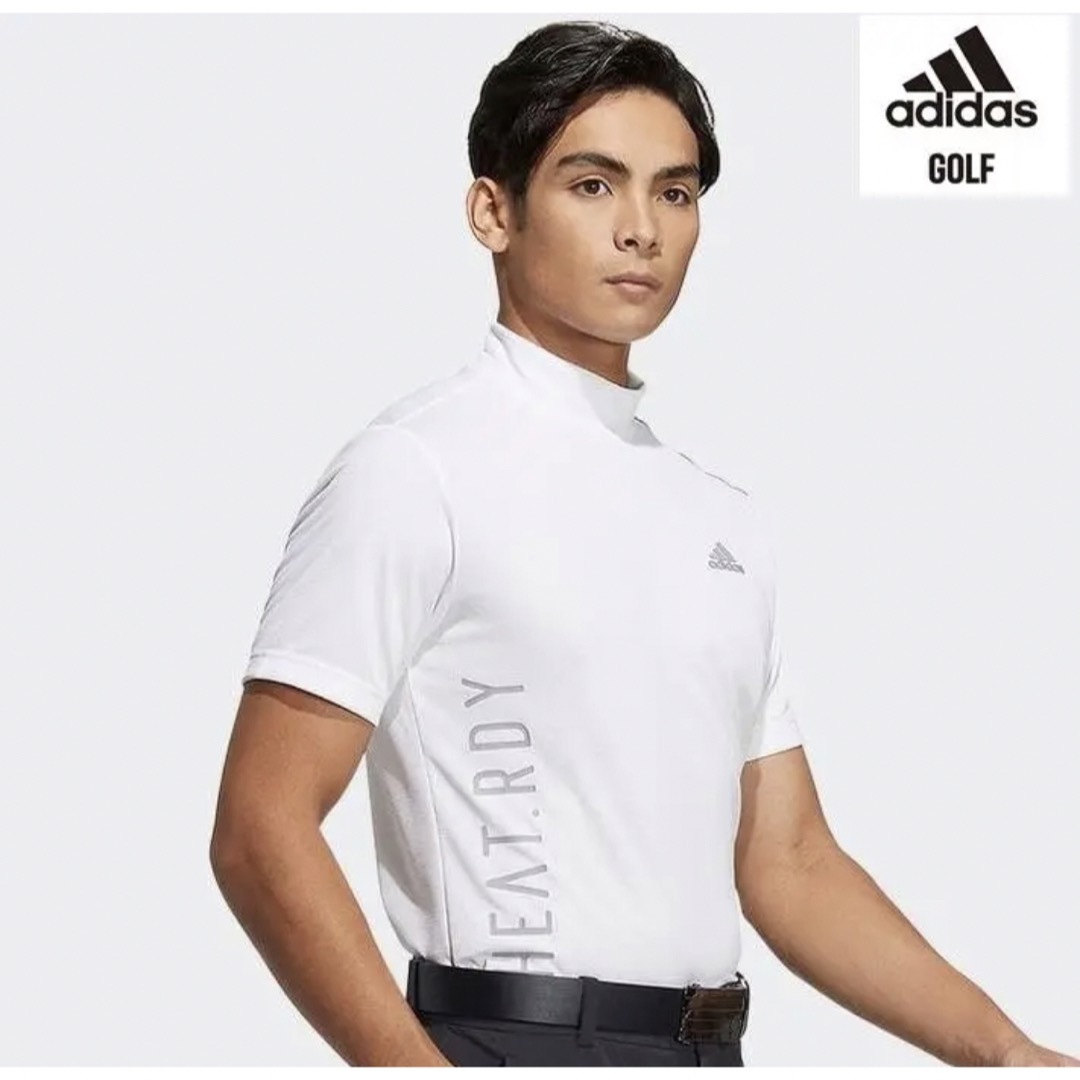 adidas(アディダス)のアディダスゴルフ【L】 HEAT.RDY ワーディング モックネック 半袖シャツ スポーツ/アウトドアのゴルフ(ウエア)の商品写真