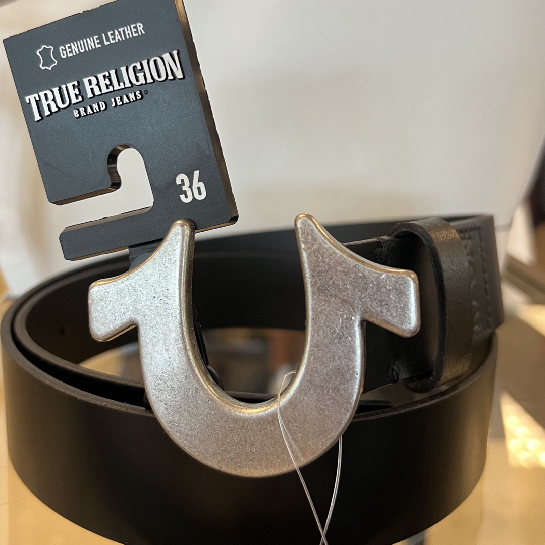 True Religion(トゥルーレリジョン)の【新品】トゥルーレリジョン USA 本革 ベルト /36 メンズのファッション小物(ベルト)の商品写真