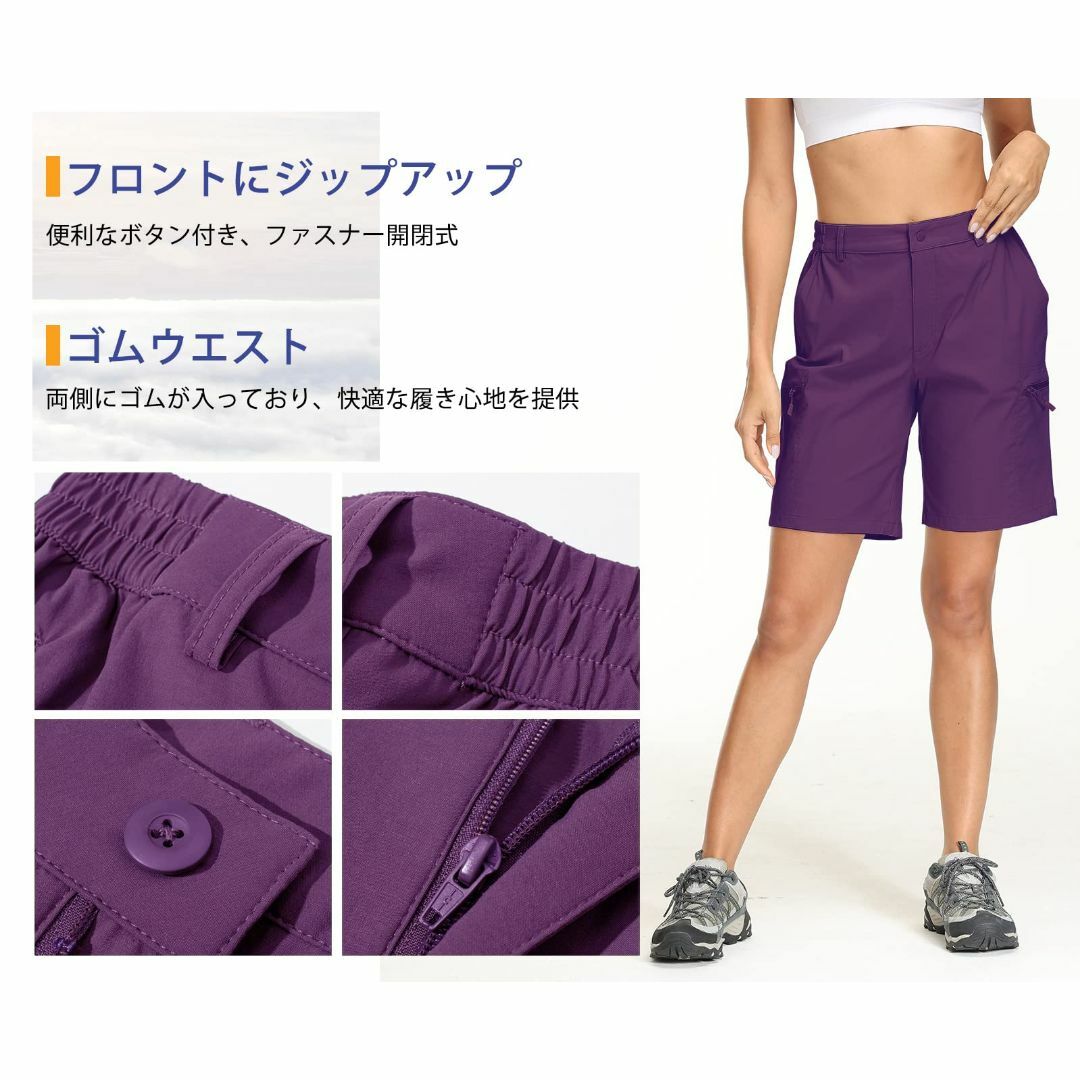 ハーフパンツ レディース 速乾 アウトドアショートパンツ 5分丈 作業着 半ズボ