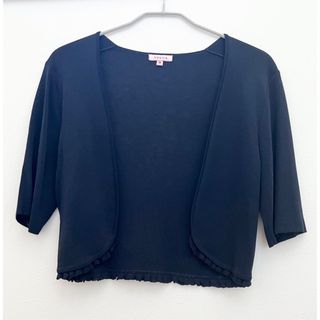 トッカ(TOCCA)の★TOCCA トッカ ★ネイビー FRILL カーディガン M(カーディガン)