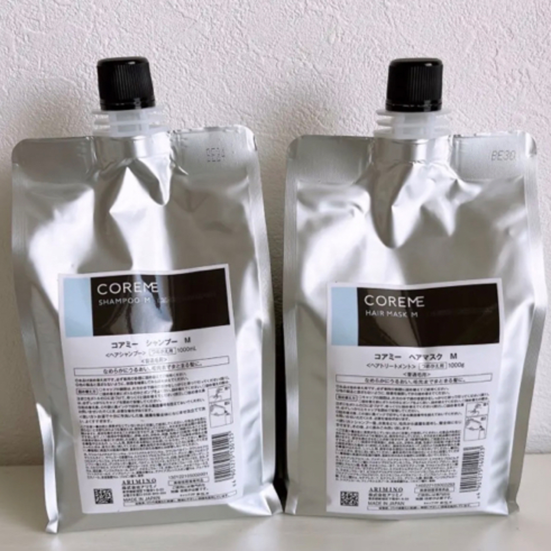ARIMINO - コアミー M シャンプー1000ml/マスク1000g詰替セットの通販