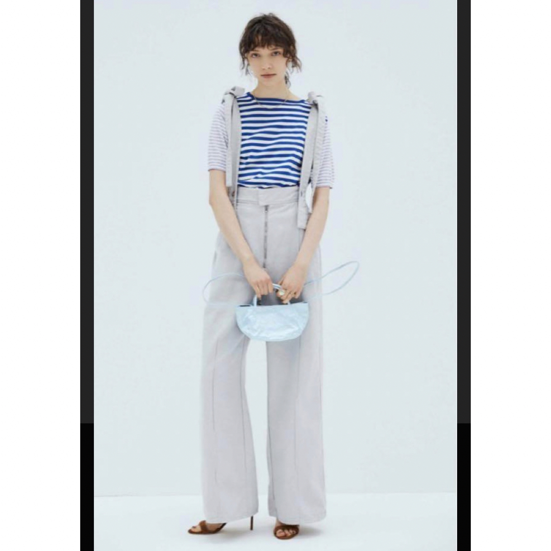 Livingtone☆ロンハーマン別注☆ハイウエストリボンワイドデニムパンツ