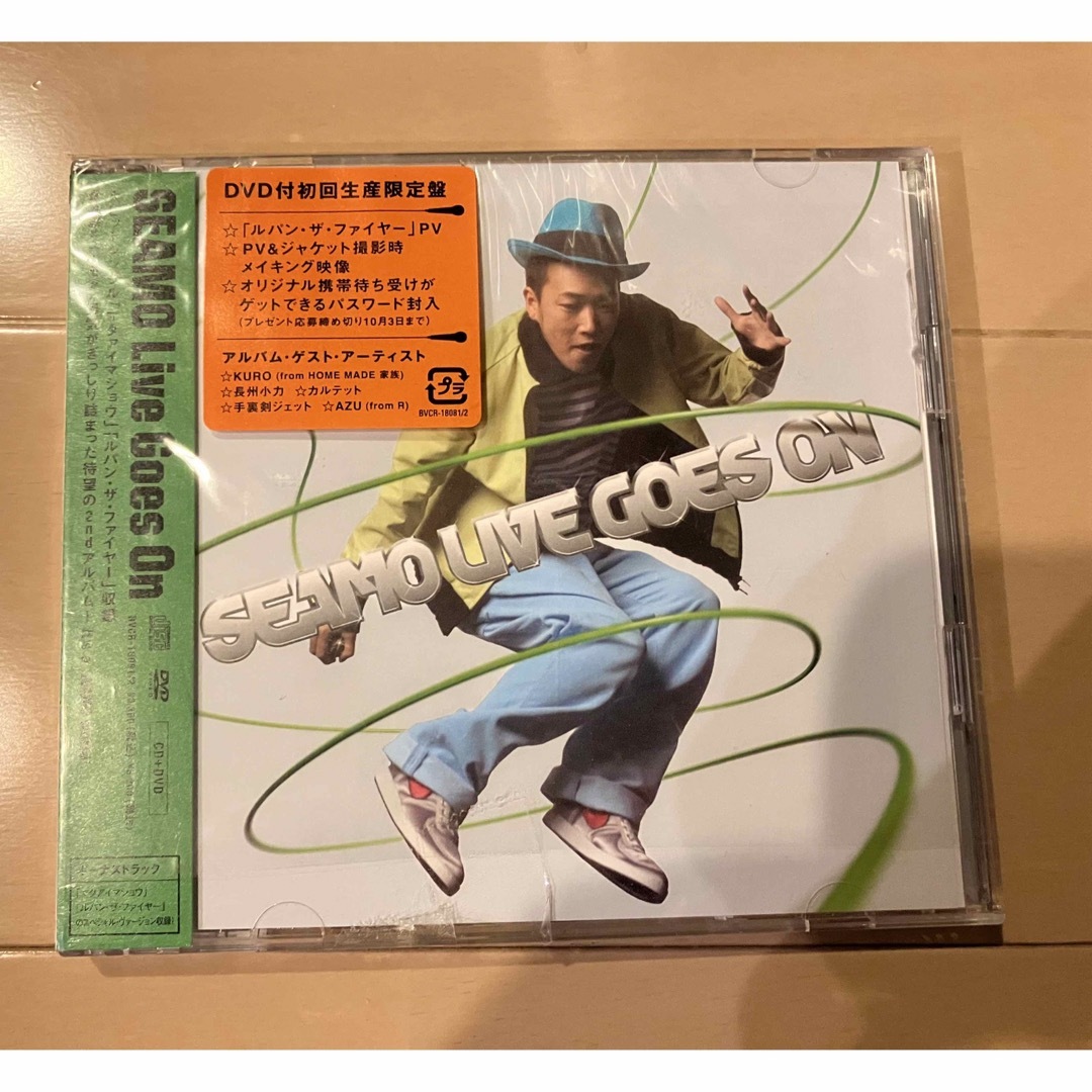 新品 SEAMO ，シーモ - Live Goes On初回生産限定盤DVD付