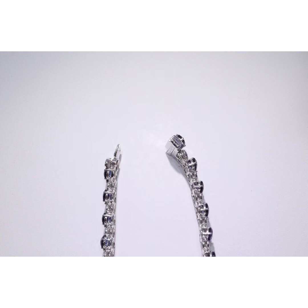 天然ブルーサファイア  バングル1.2ct k18 ¥