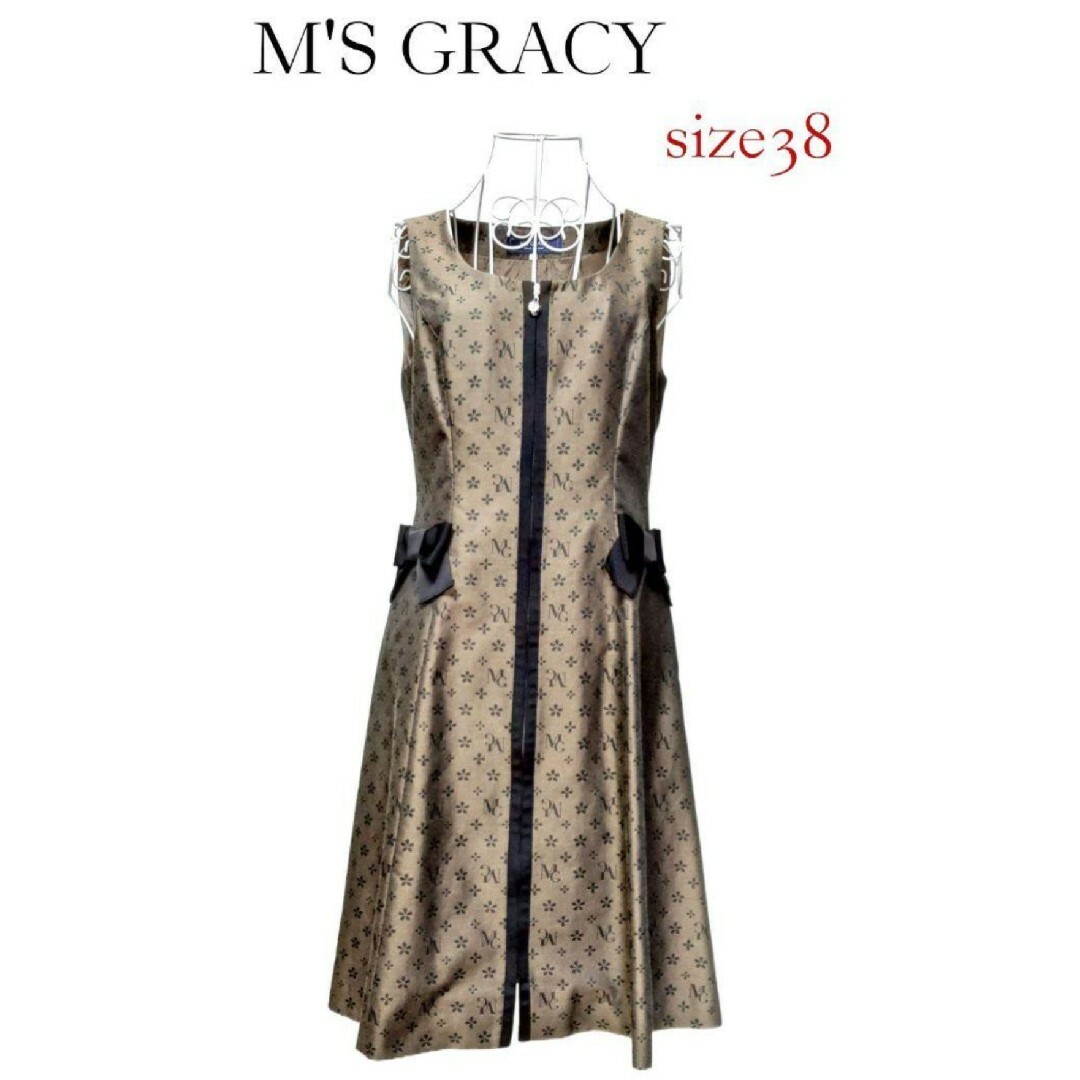 M'S GRACY - ✨M'S GRACY☆レディース☆膝丈ワンピース☆size38 M'S GRACY - ✨M'S GRACY☆レディース☆膝丈ワンピース☆size38