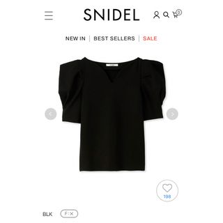 スナイデル(SNIDEL)の美品 完売品 snidel デザインスリーブカットトップス(カットソー(半袖/袖なし))