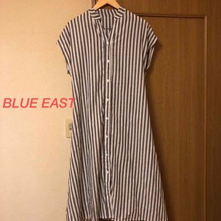 ブルーイースト(BLUEEAST)のBLUE EAST ワンピース　ノースリーブ　Ｌサイズ(ロングワンピース/マキシワンピース)