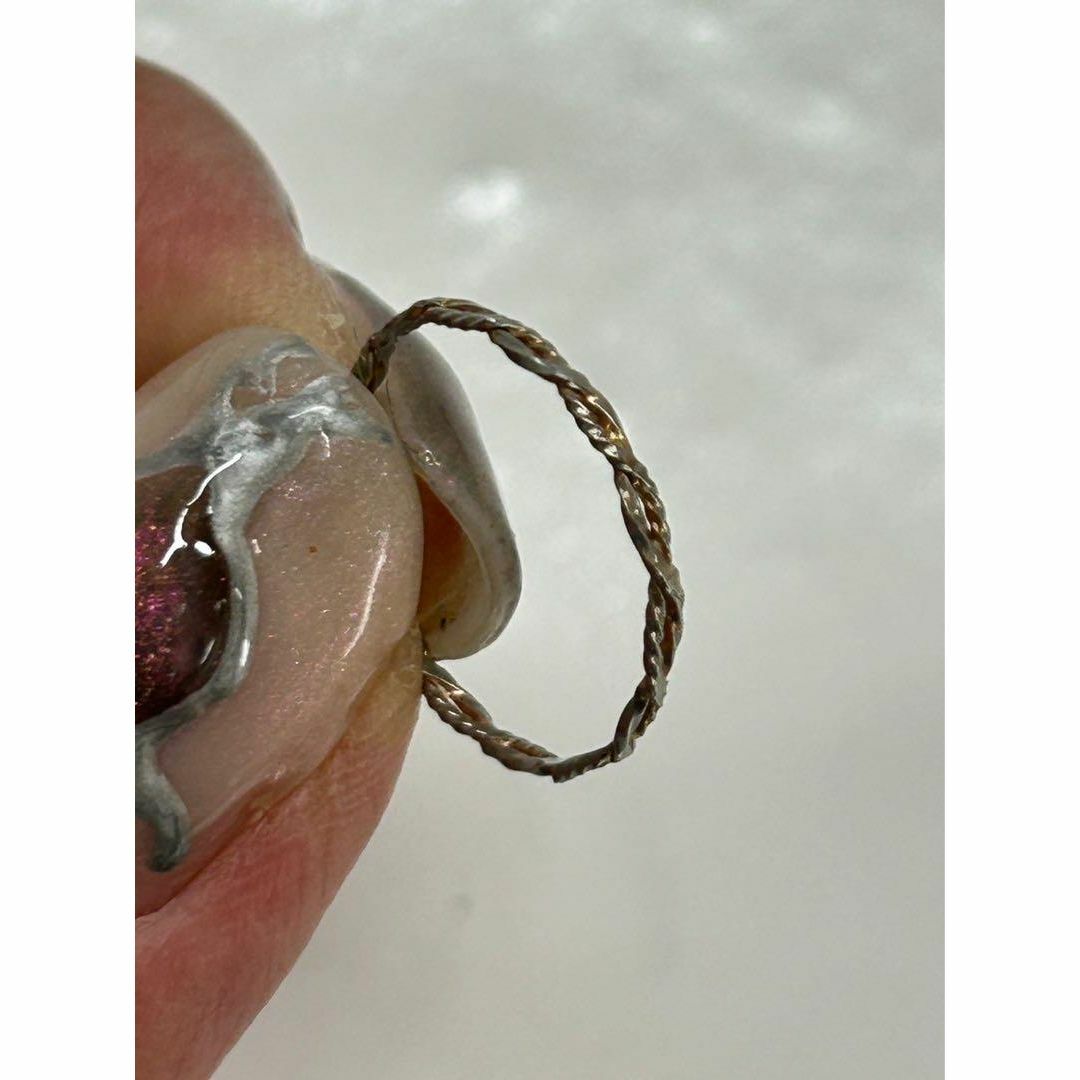agete(アガット)のagate ピンキーリング 4号 シルバー アガット 指輪 H0825-1 レディースのアクセサリー(リング(指輪))の商品写真
