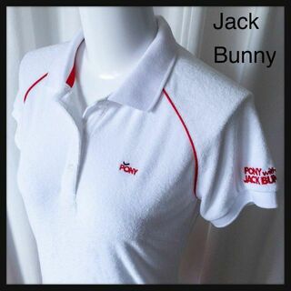 ジャックバニー(JACK BUNNY!!)のJack Bunny!!ジャックバニー　半袖 ポロシャツ　パイル地　ゴルフウエア(ウエア)