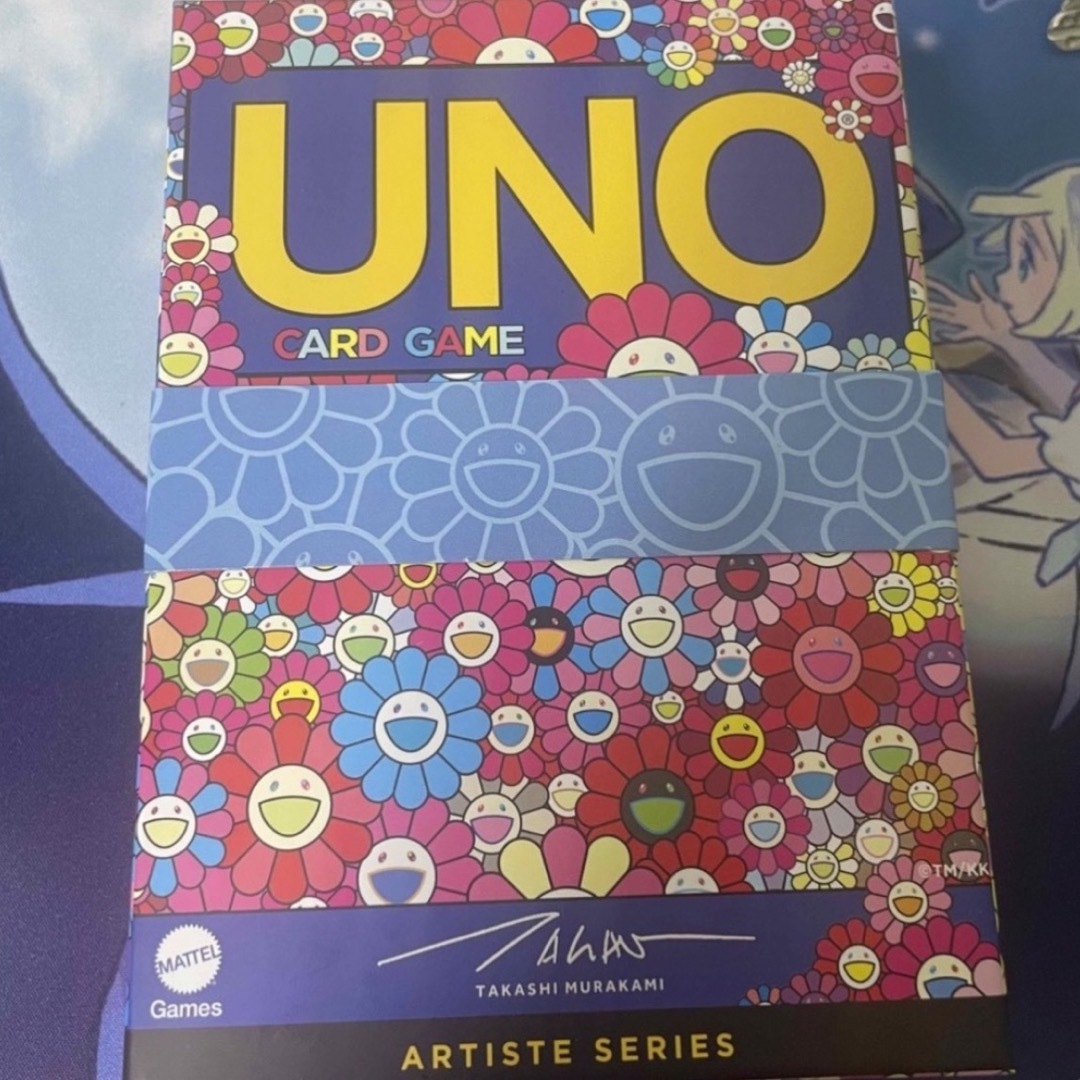 UNO(ウーノ)の【新品未開封】UNO （ウノ）村上隆 エンタメ/ホビーのテーブルゲーム/ホビー(トランプ/UNO)の商品写真