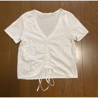 ザラ(ZARA)のZARA ギャザーTシャツ(Tシャツ(半袖/袖なし))