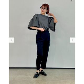 プラステ(PLST)の完売品✨新品！♥️PLST♥️ファブリックコンビフレアスリーブTシャツ。Ｓ。(Tシャツ(半袖/袖なし))