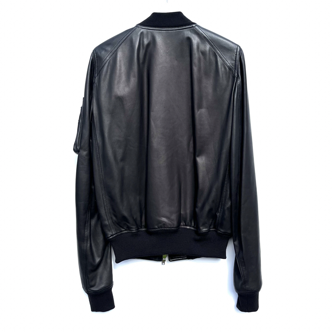 美品 RICK OWENS 17AW LEATHER RAGLAN BOMBER