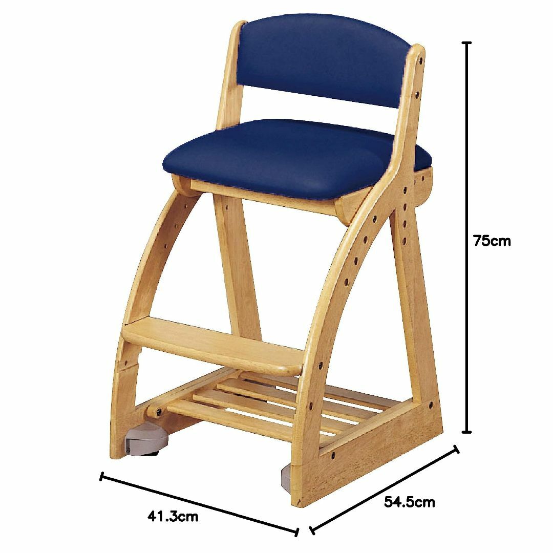 色: NSNB】KOIZUMIコイズミ学習机 学習椅子 NSネイビー サイズ：の通販