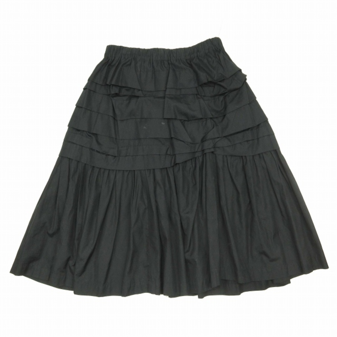 美品 07SS コムコム コムデギャルソン ティアード ギャザー スカート SS レディースのスカート(ひざ丈スカート)の商品写真