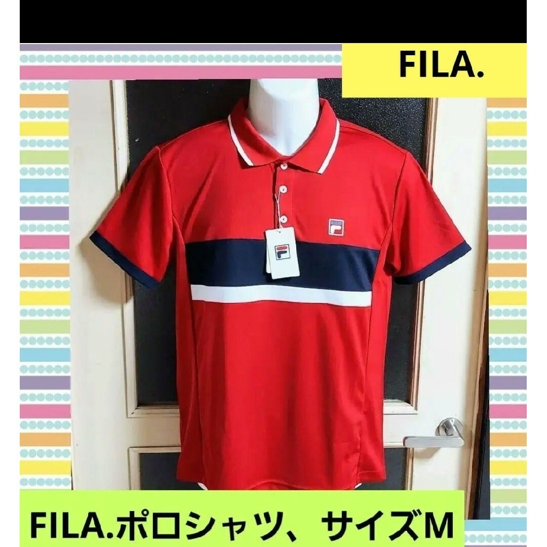 FILA(フィラ)のフィラ FILA メンズ メッシュ  UVCUT 半袖 ポロシャツM メンズのトップス(ポロシャツ)の商品写真