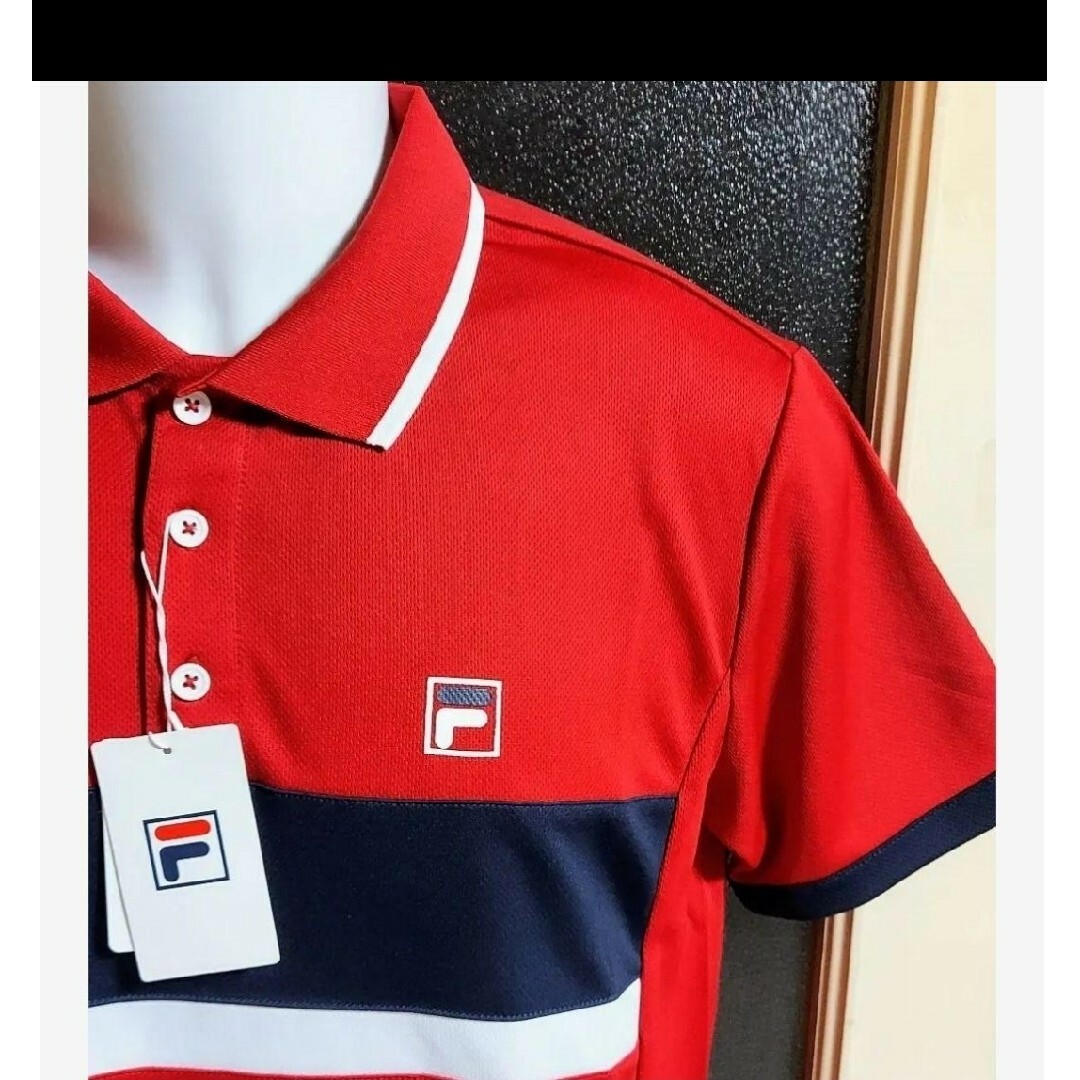 FILA(フィラ)のフィラ FILA メンズ メッシュ  UVCUT 半袖 ポロシャツM メンズのトップス(ポロシャツ)の商品写真