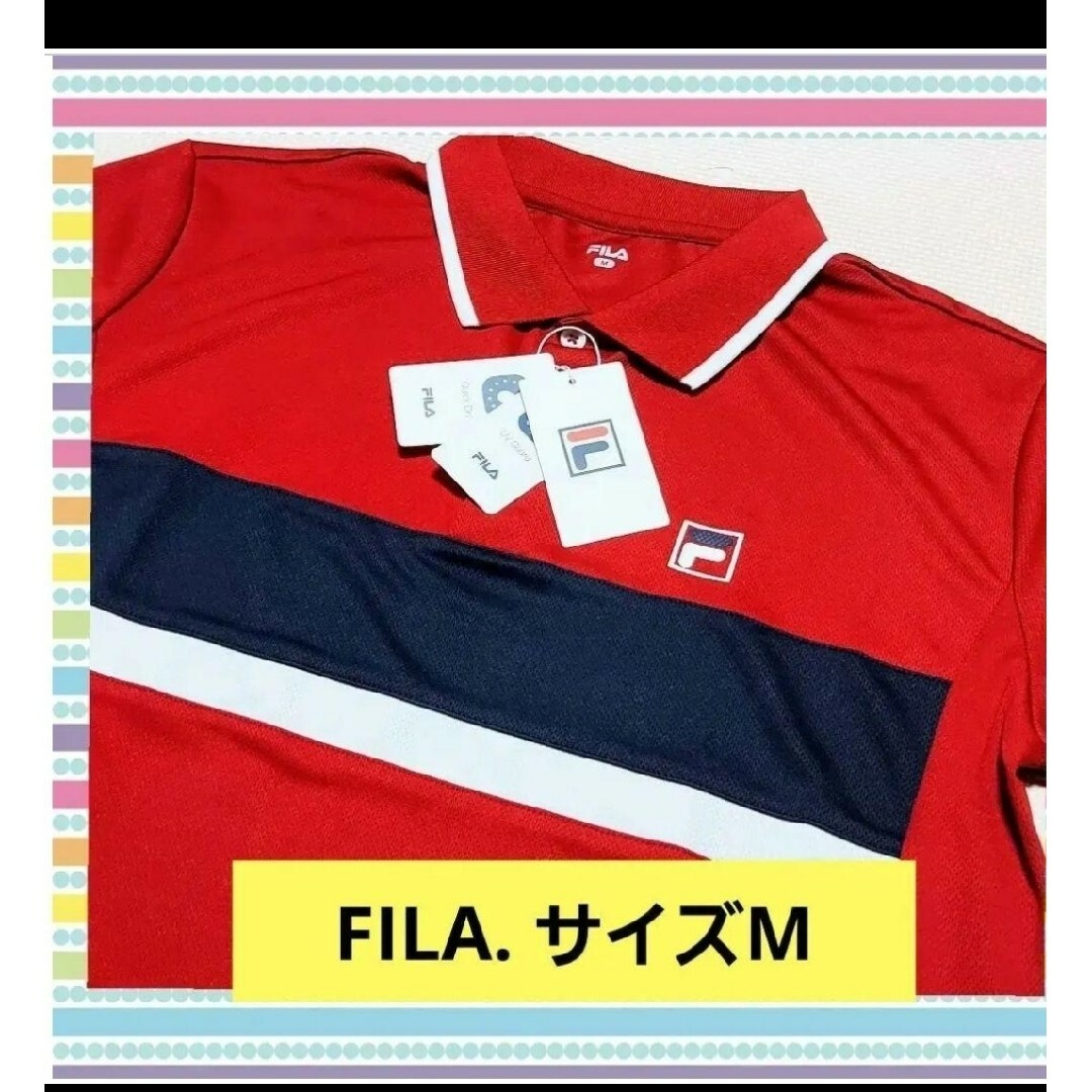 FILA(フィラ)のフィラ FILA メンズ メッシュ  UVCUT 半袖 ポロシャツM メンズのトップス(ポロシャツ)の商品写真