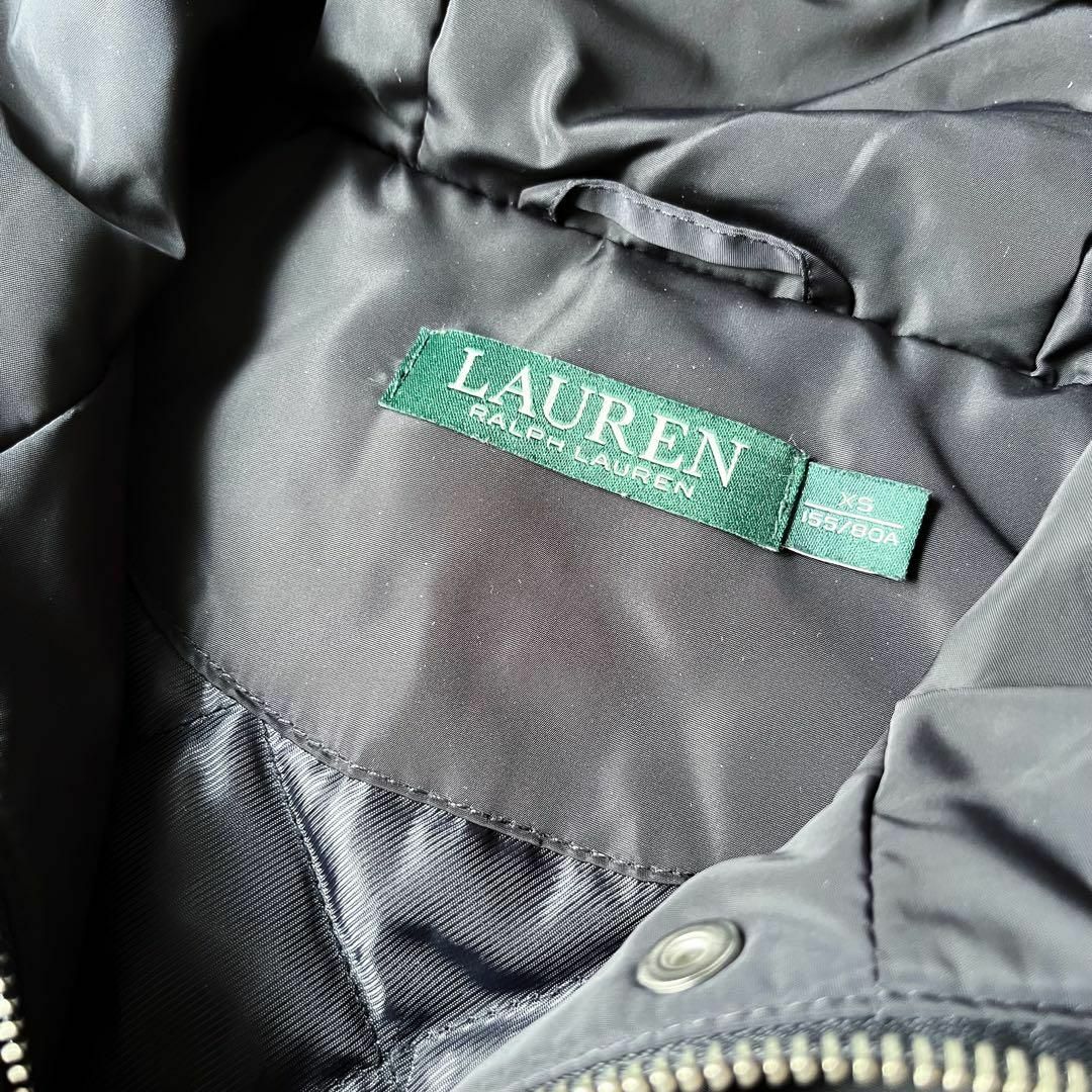 Ralph Lauren(ラルフローレン)の極美品✨ ローレンラルフローレン 中綿コート ロング  フード ロゴ おうち洗い レディースのジャケット/アウター(ロングコート)の商品写真