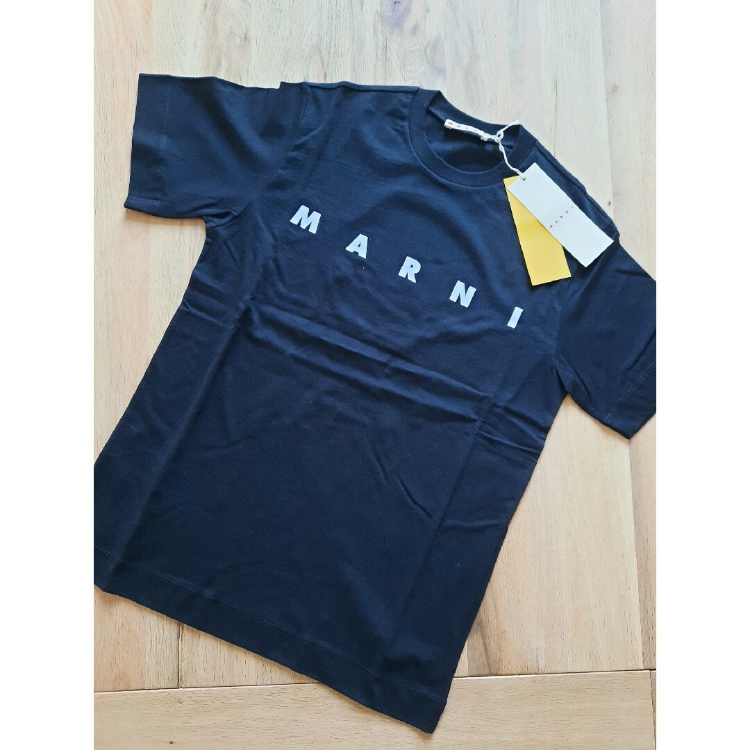 ラスト⭐新品　MARNI  シンプルロゴ Tシャツ　ブラック 14Y/Mサイズ