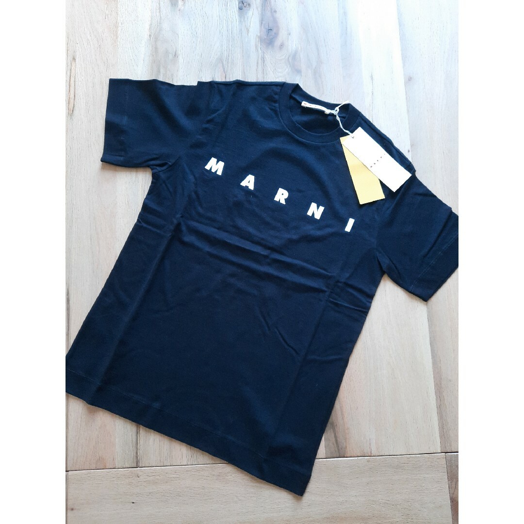 ラスト⭐新品　MARNI  シンプルロゴ Tシャツ　ブラック 14Y/Mサイズ