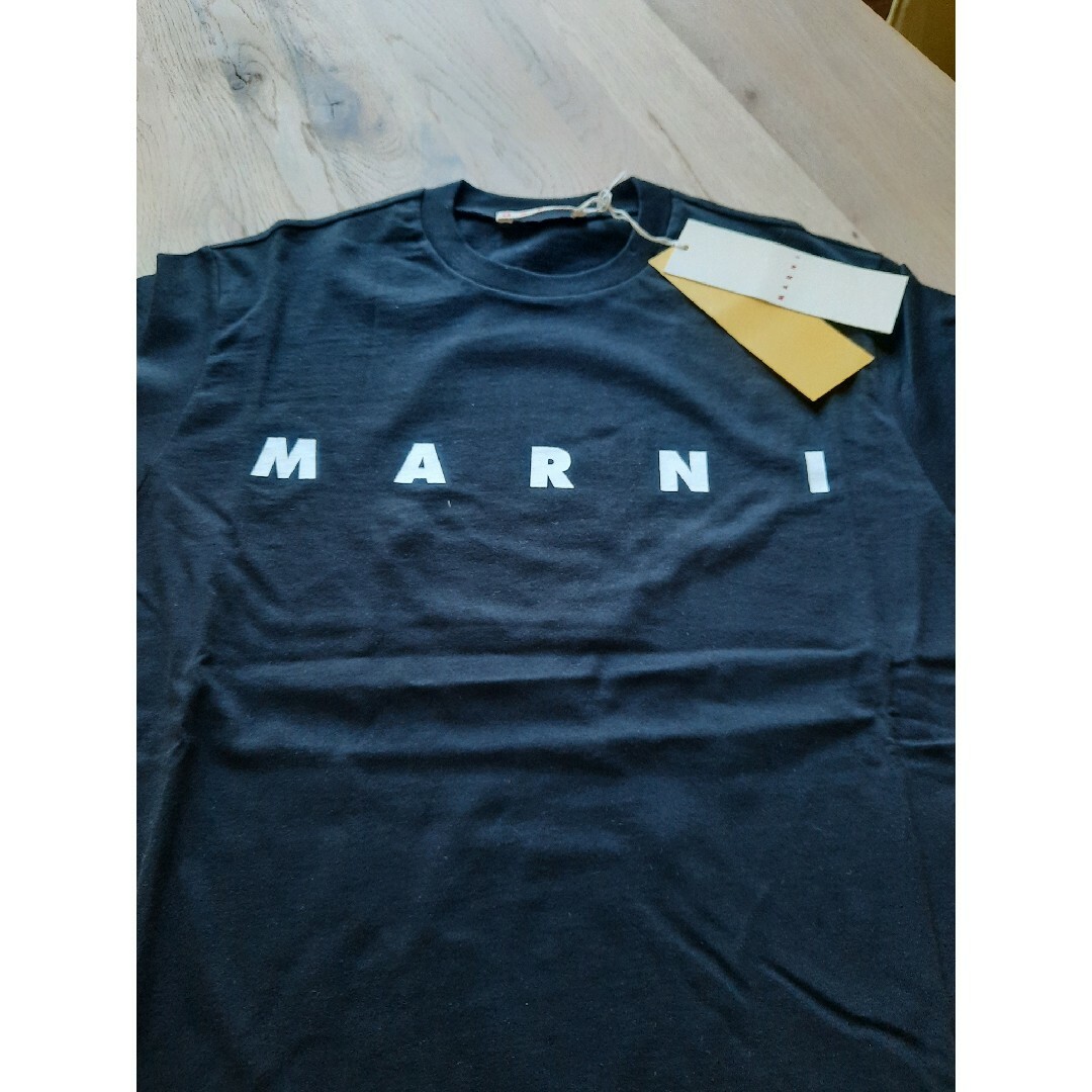 ラスト⭐新品 MARNI シンプルロゴ Tシャツ ブラック 14Y/Mサイズ www