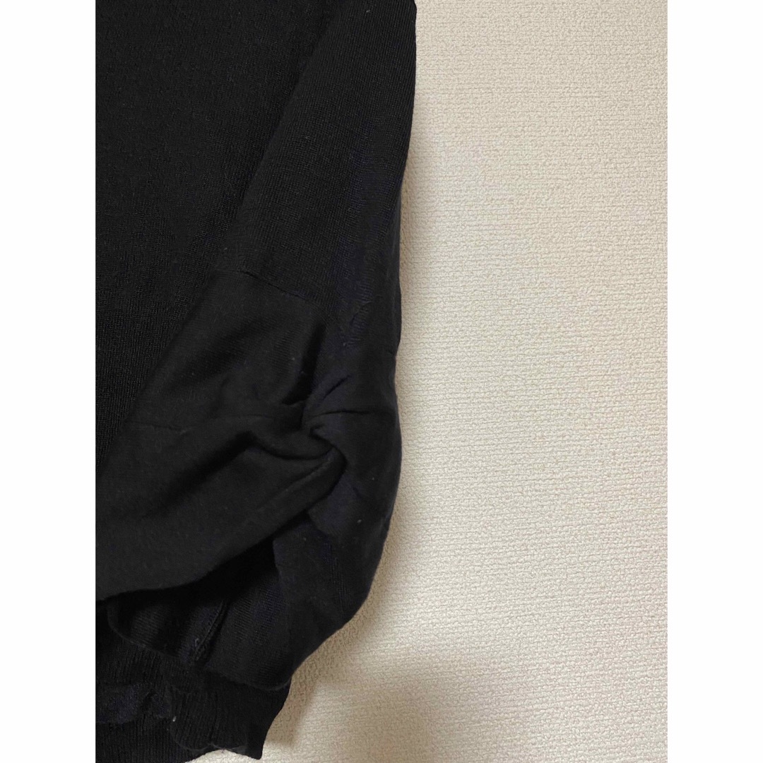 Max Mara(マックスマーラ)のマックスマーラ　白タグ　カーディガン　半袖　ショート丈　ボレロ　黒　レディース レディースのトップス(カーディガン)の商品写真