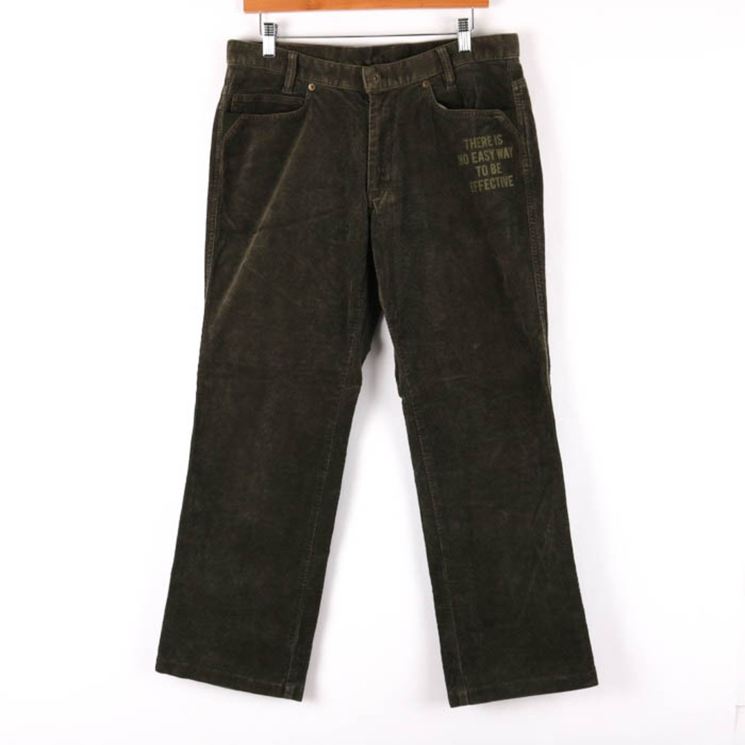 マンシングウェア コーデュロイパンツ ゴルフウェア ロングパンツ ボトムス ストレッチ メンズ 82サイズ グレー Munsing wear