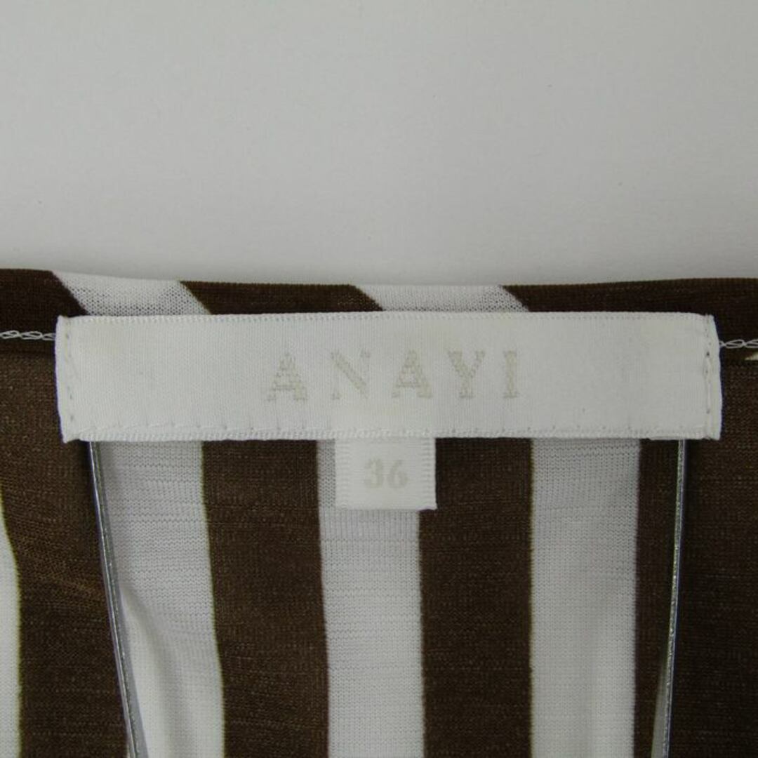 ANAYI(アナイ)のアナイ ワンピース ロング 半袖 フリル 日本製 レディース 36サイズ ブラウン ANAYI レディースのワンピース(その他)の商品写真