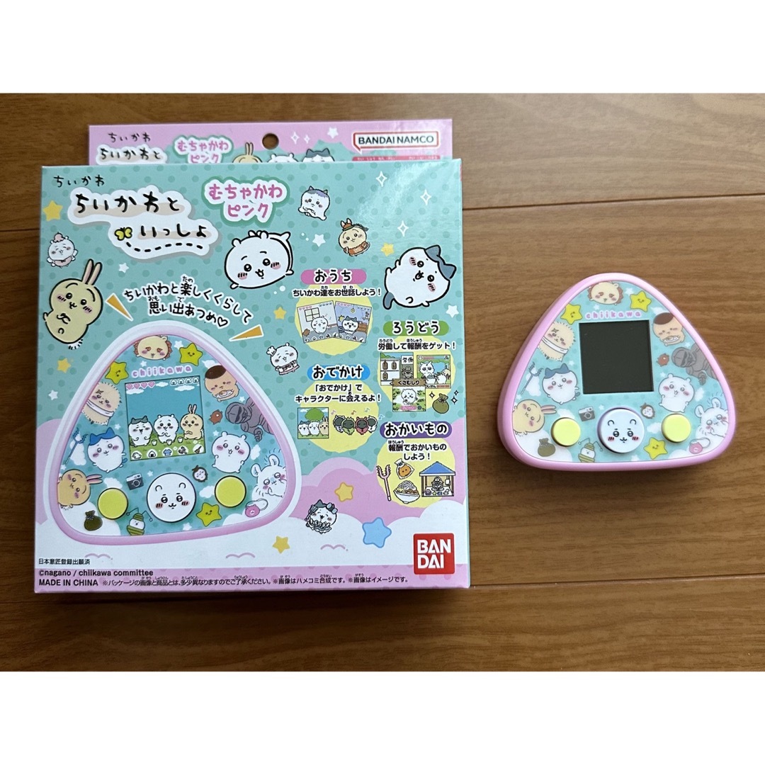 BANDAI(バンダイ)の【中古】ちいかわといっしょ　むちゃかわピンク エンタメ/ホビーのゲームソフト/ゲーム機本体(携帯用ゲーム機本体)の商品写真