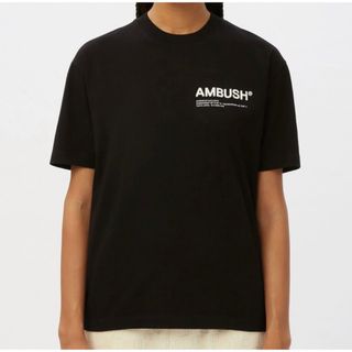 アンブッシュ AMBUSH Tシャツ カットソー 半袖 ロゴ プリント オーバー