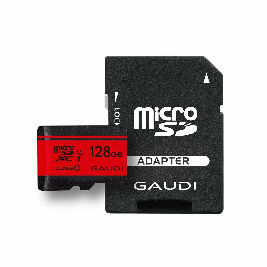 GAUDI microSDカード 128GB Class10 UHS-I U3対